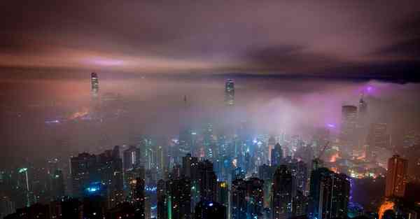 城市夜景图